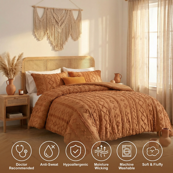 Calmisleep Boho Tufted Comforter Set